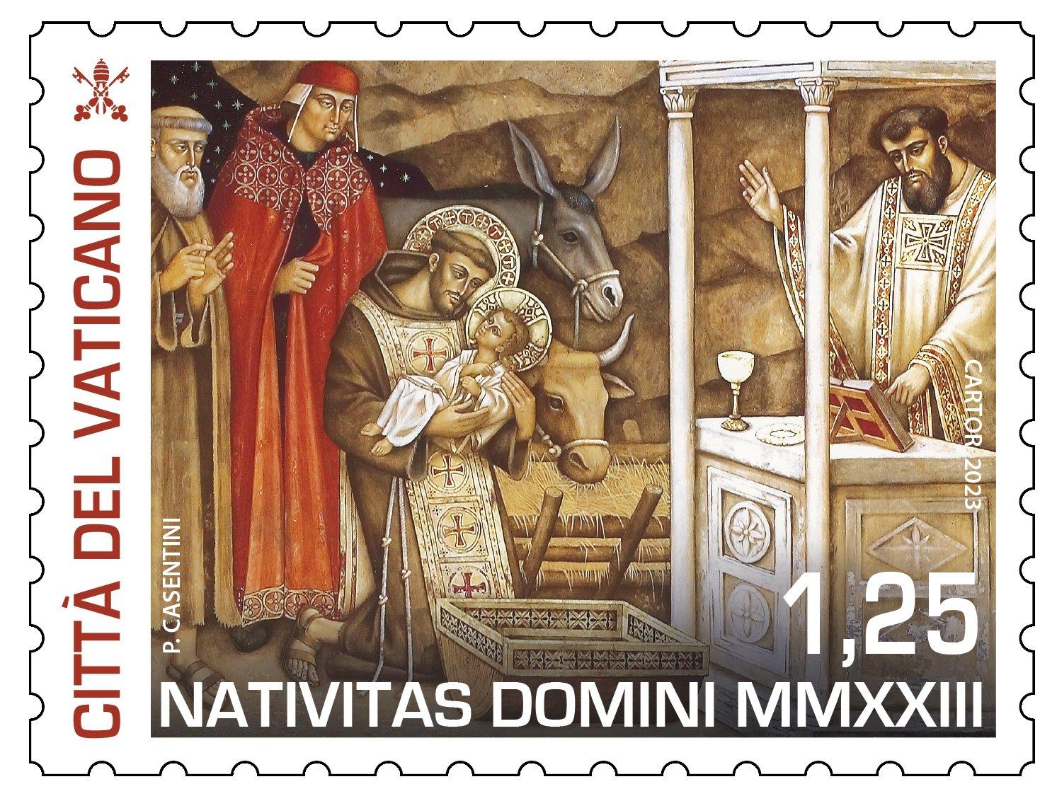 Vatican Christmas stamp 2023
