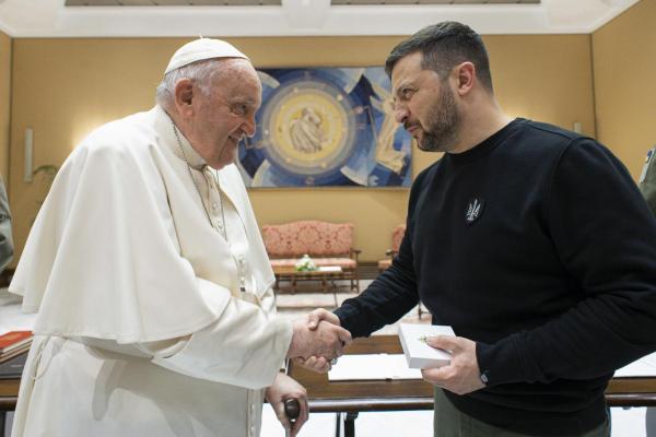 Pope Francis and President Zelenskyy
