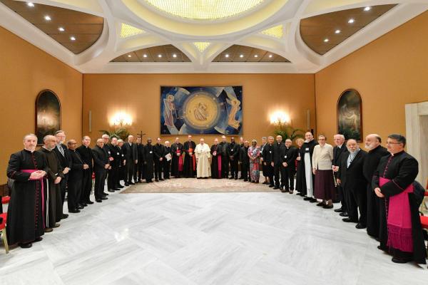 Pope Francis with International Theological Commission