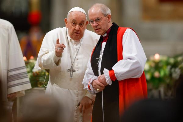 Pope Francis and Archbishop Justin Welby