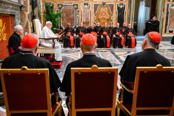 Pope Francis speaks to members of Dicastery for Divine Worship