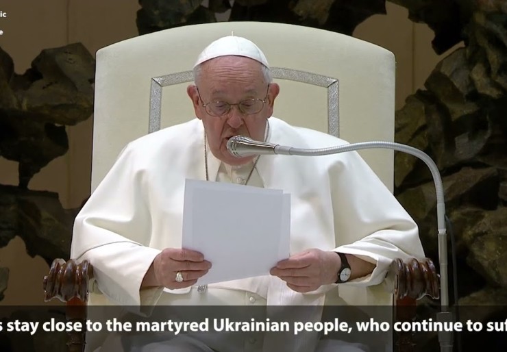 Pope reflects on a year of war in Ukraine